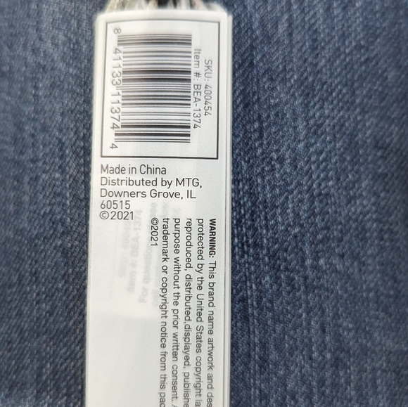 NWT-PowerXcel brand, gray, 4ft., Braided, wired, ear buds with mic - Picture 2 of 2